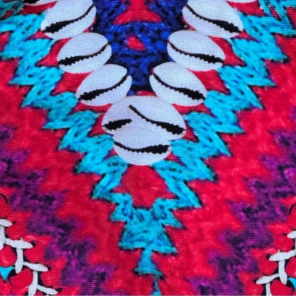 Seafolly Desert Tribe Bikini Top, Size Small